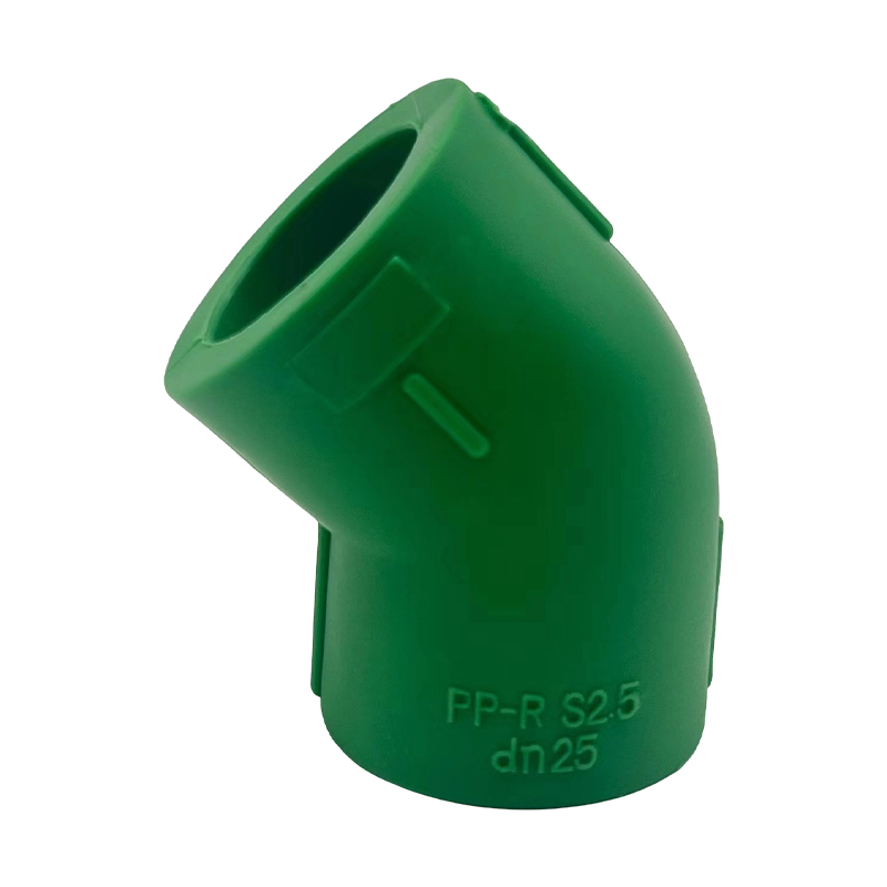 Accesorio de tubo de codo PPR de 45 grados